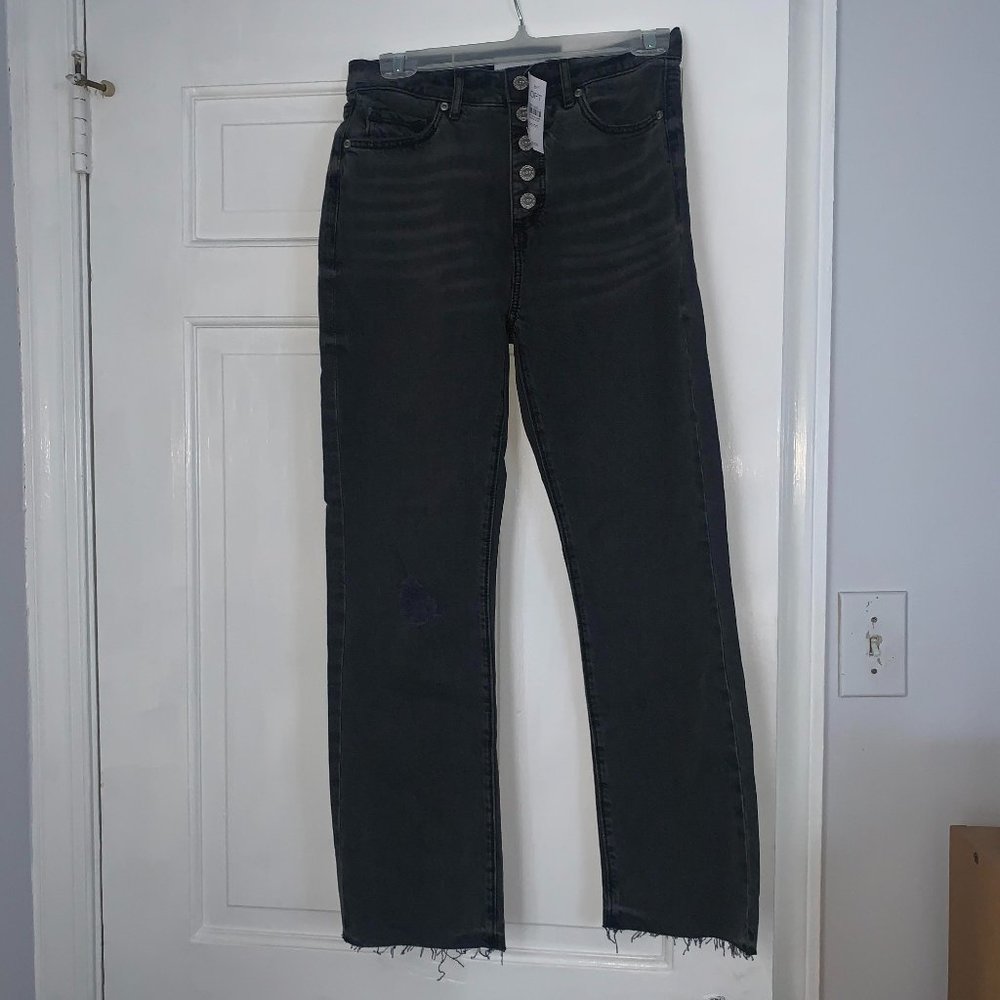 Loft High Waist Straight Crop Jeans - Size 24 (00)